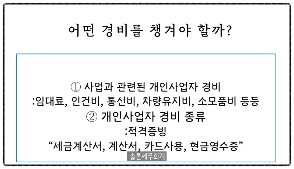 <쉽세:개인사업자 경비처리>
