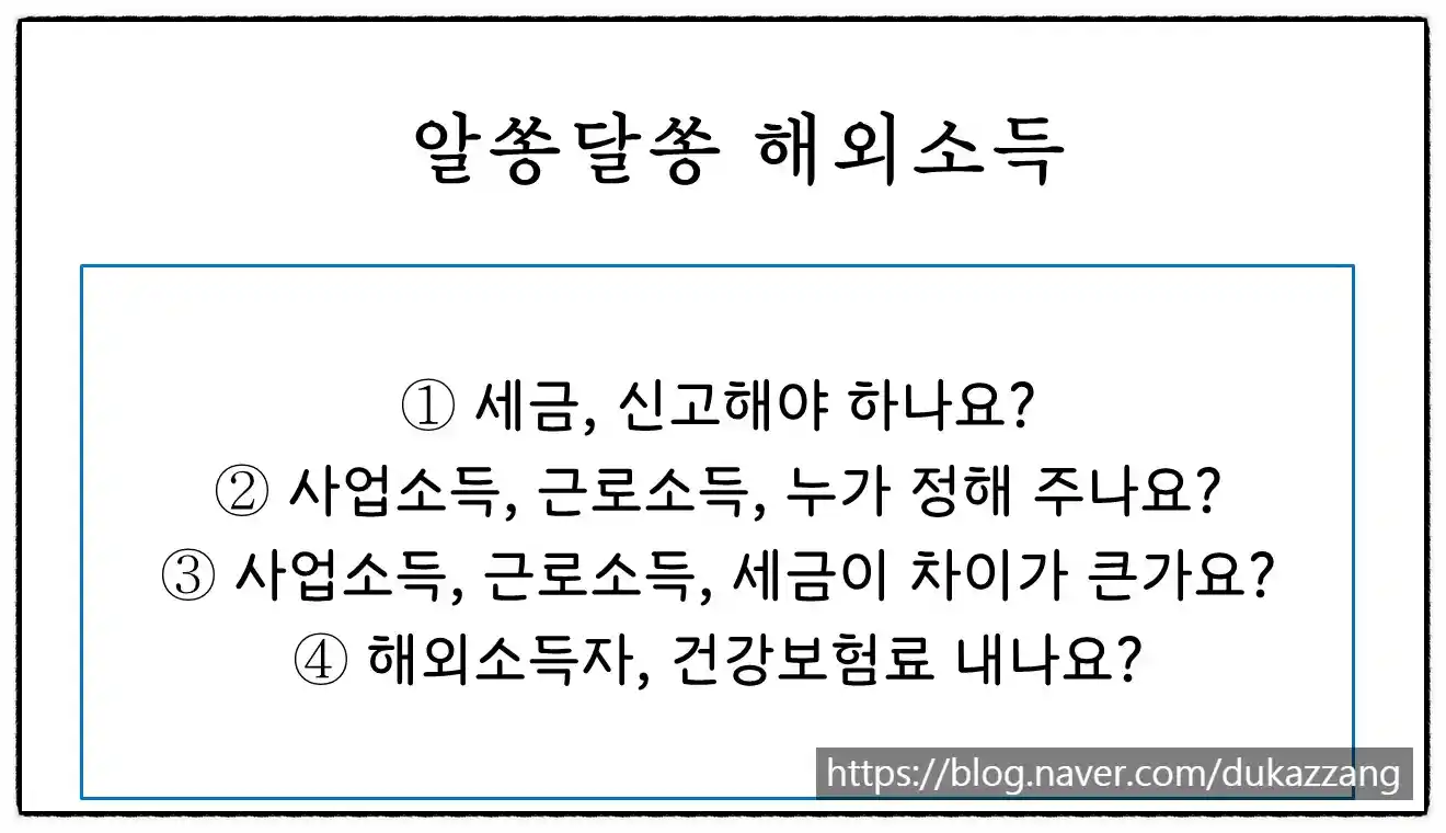 해외소득 상담 FAQ